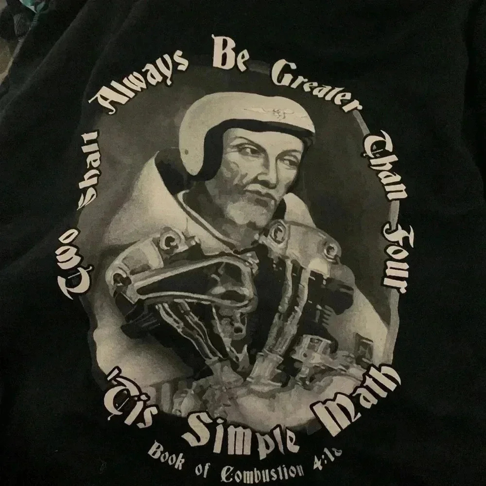 GILDAN Two Shall Always be Greater then Four men's size large T-shirt